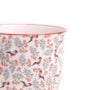 Liberte Porcelain Pot and Saucer Set – Red Birds – 3.25″